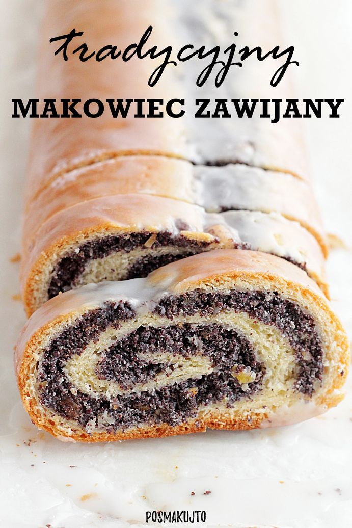 Makowiec drożdżowy zawijany