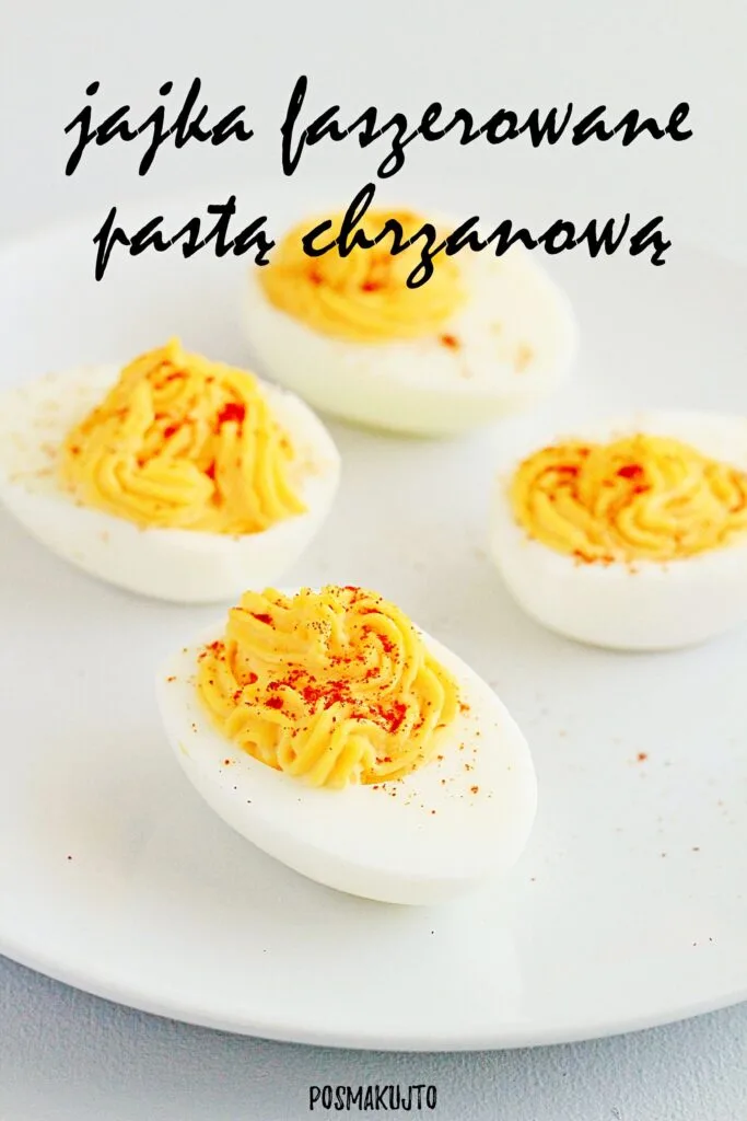 Jajka faszerowane pastą chrzanową