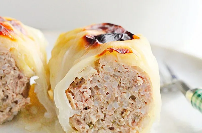 Pieczone gołąbki + przepis na sos pomidorowy do gołąbków