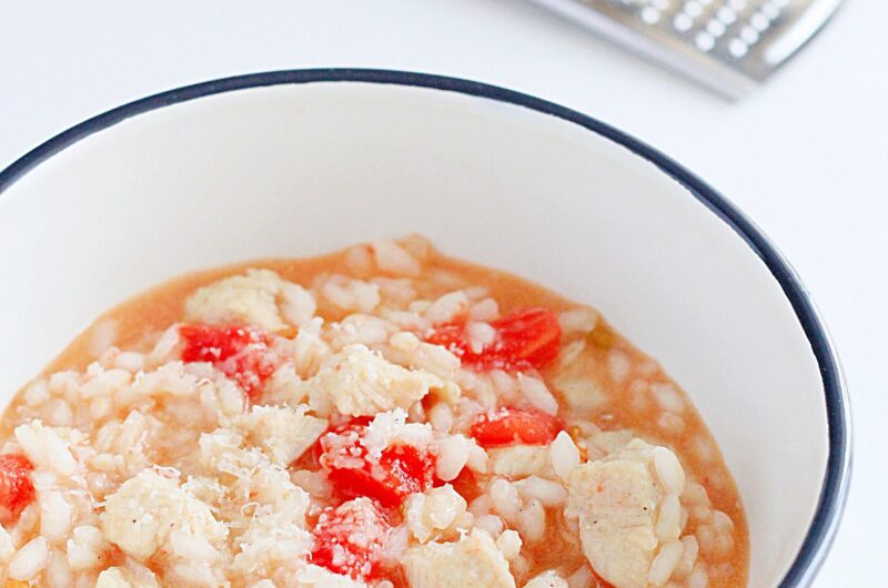 Risotto z kurczakiem i pomidorami