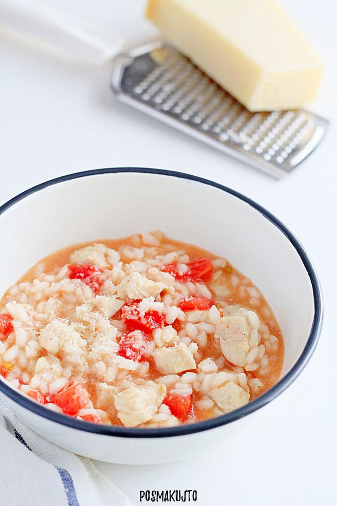 Risotto z kurczakiem i pomidorami