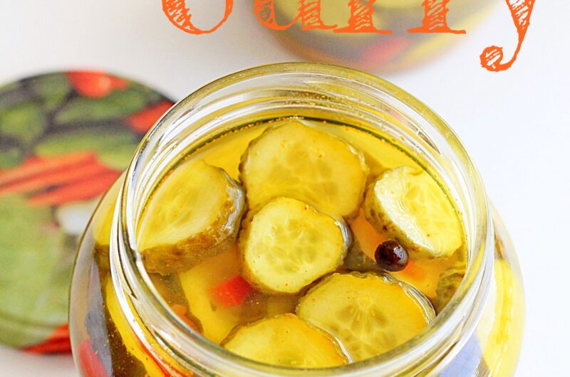 Ogórki w zalewie curry