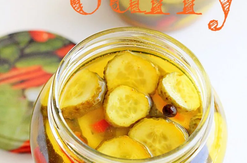 Ogórki w zalewie curry