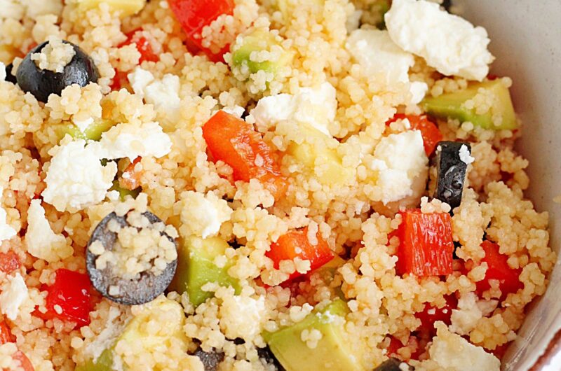 FIT SAŁATKA z kuskusem, awokado i papryką