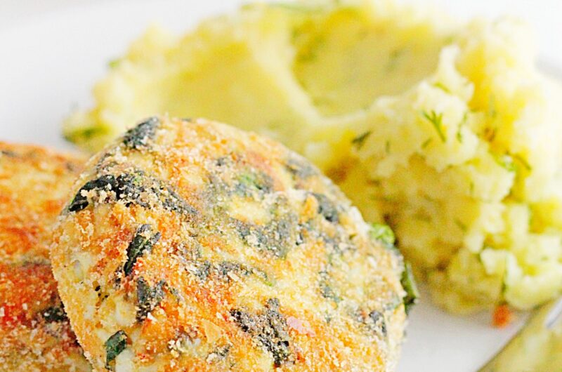 Kotlety jajeczne ze szpinakiem