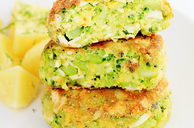 Kotlety jajeczno-brokułowe z serem