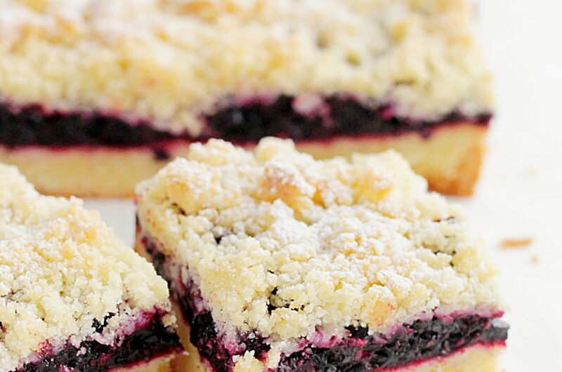 Ciasto kruche z jagodami i kruszonką