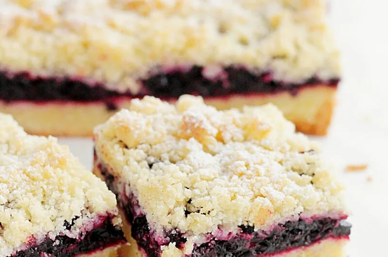 Ciasto kruche z jagodami i kruszonką