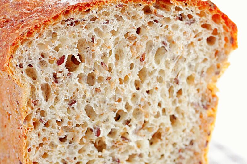 Chleb wieloziarnisty mieszany łyżką