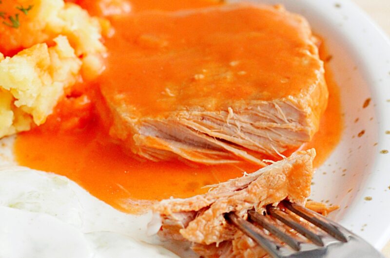 Schab w sosie pomidorowo-śmietanowym