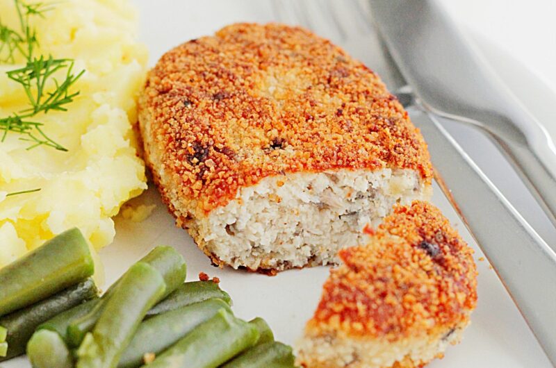 Kotlety mielone z indyka z pieczarkami