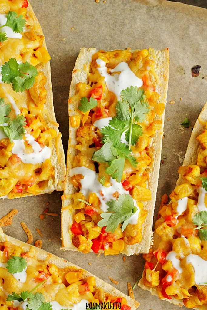 Zapiekanki z kurczakiem curry