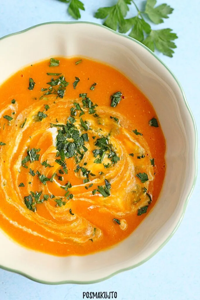 krem z czerwonej soczewicy