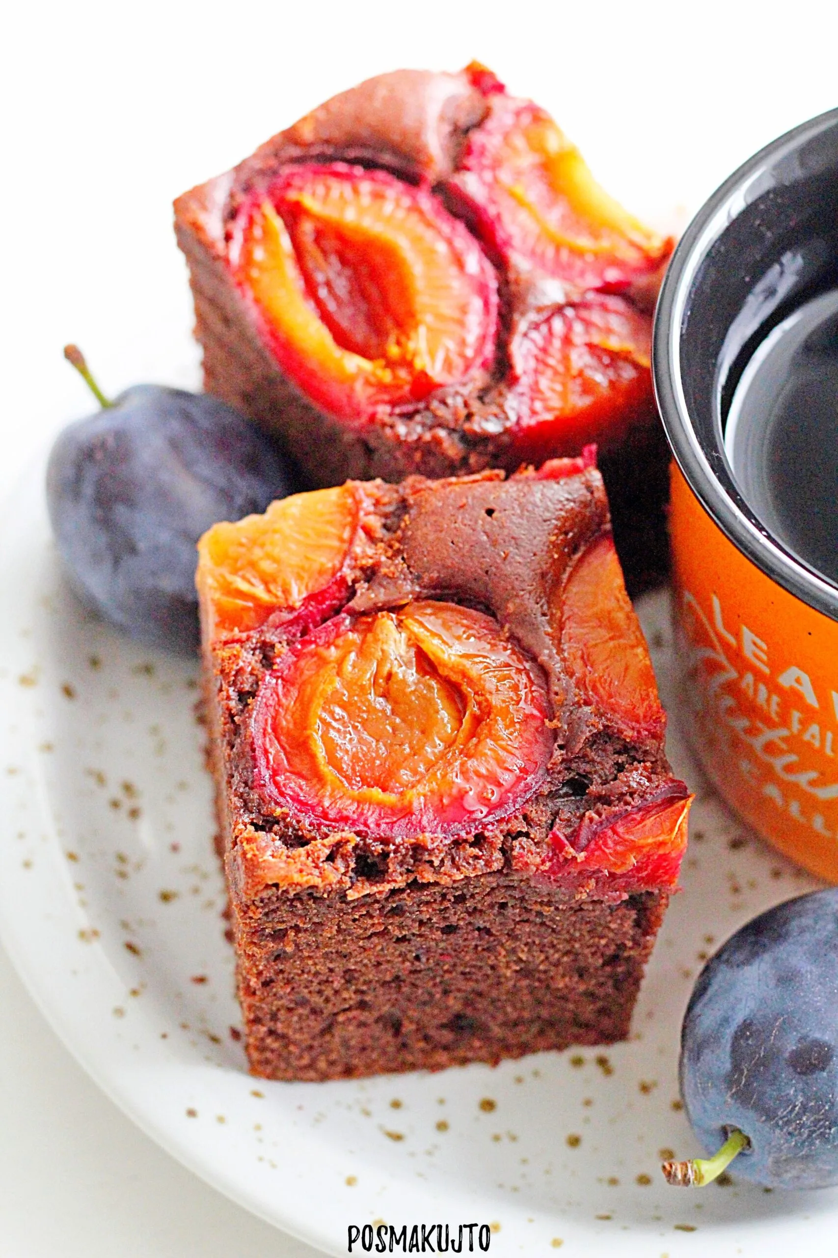 Ciasto czekoladowe ze śliwkami