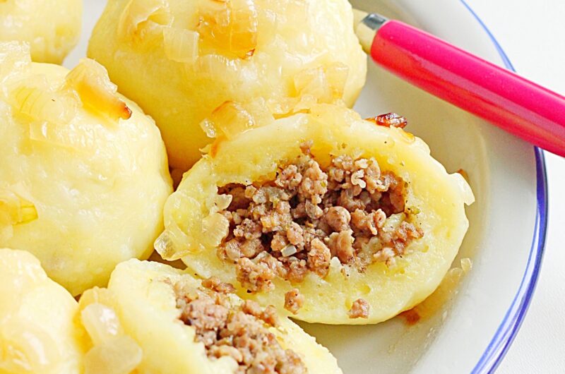 Kluski ziemniaczane z mięsem