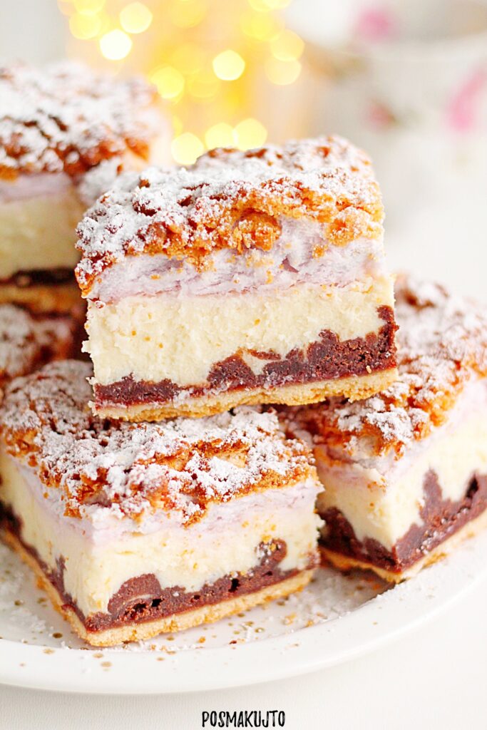 Sernik Harataniec z powidłami i kisielem żurawinowym – świąteczne ciasto